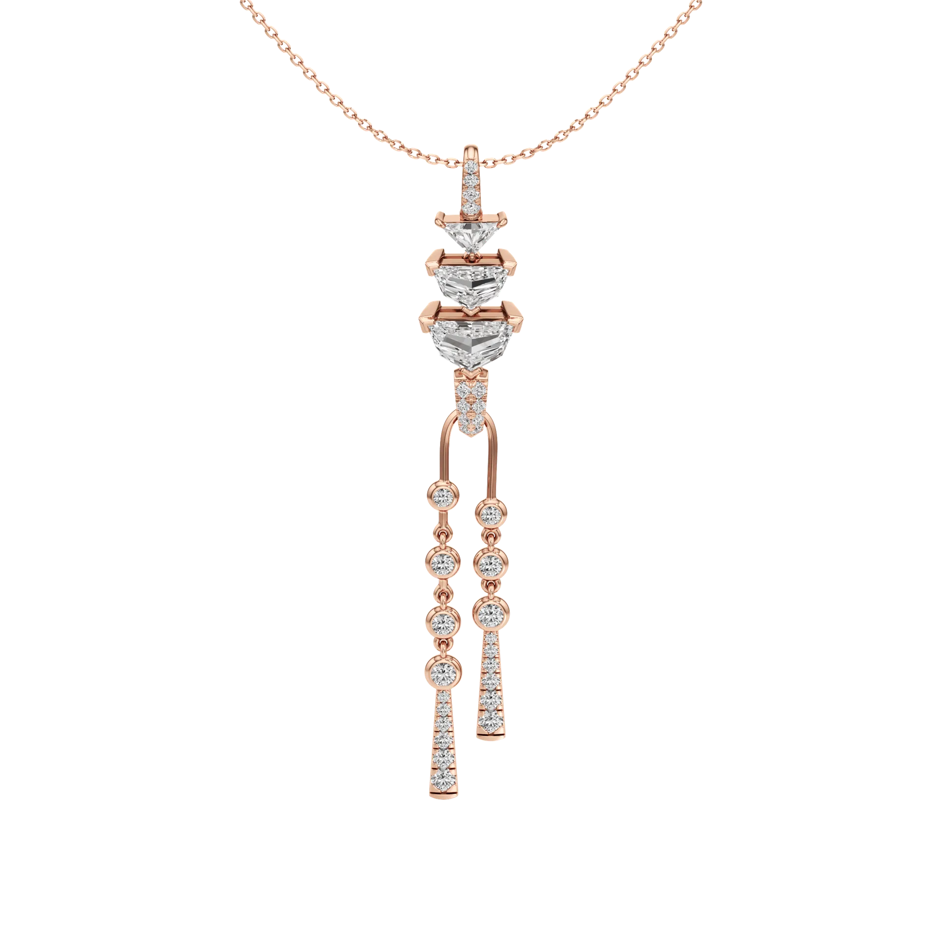 Oblongue Suspendue Rose 1