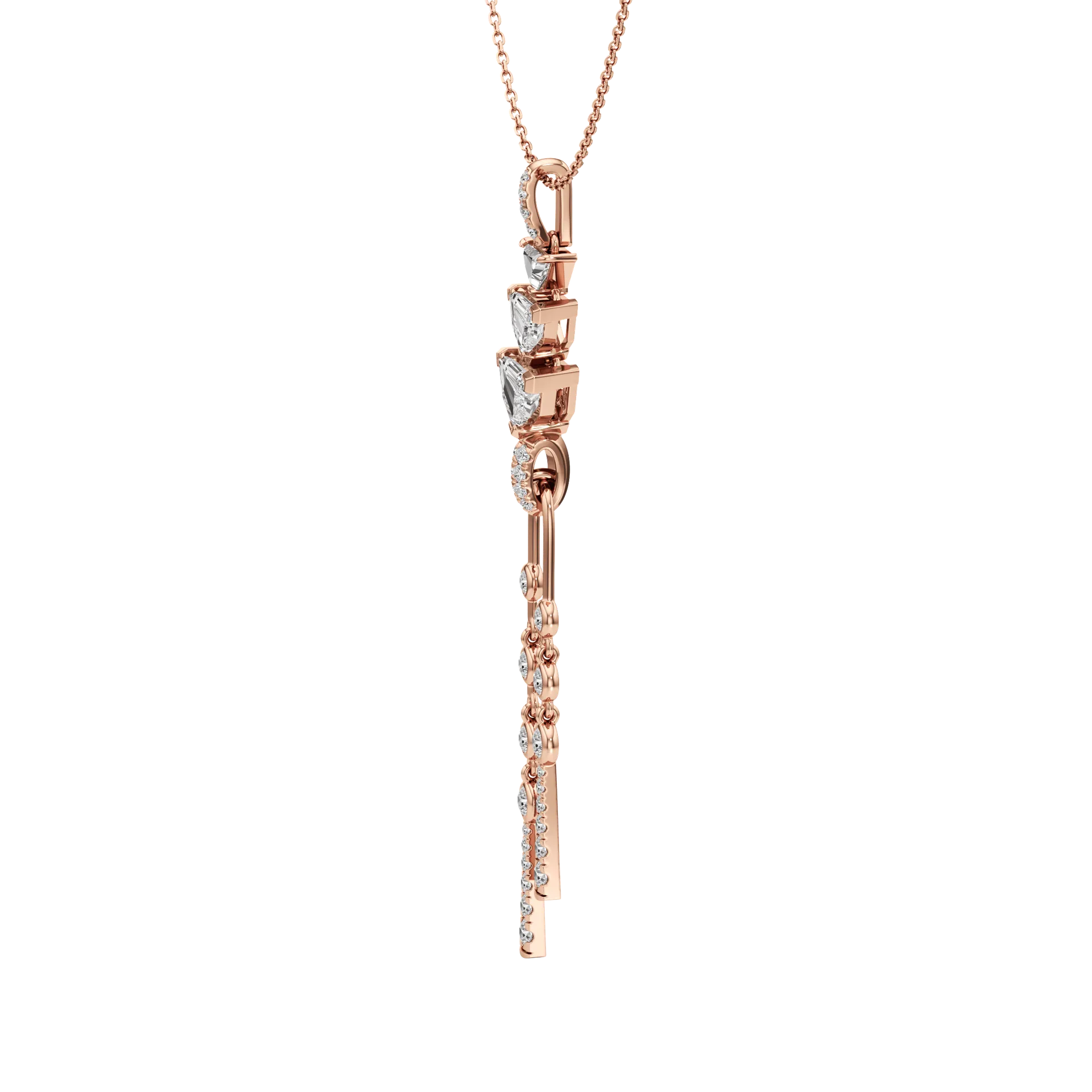 Oblongue Suspendue Rose 3