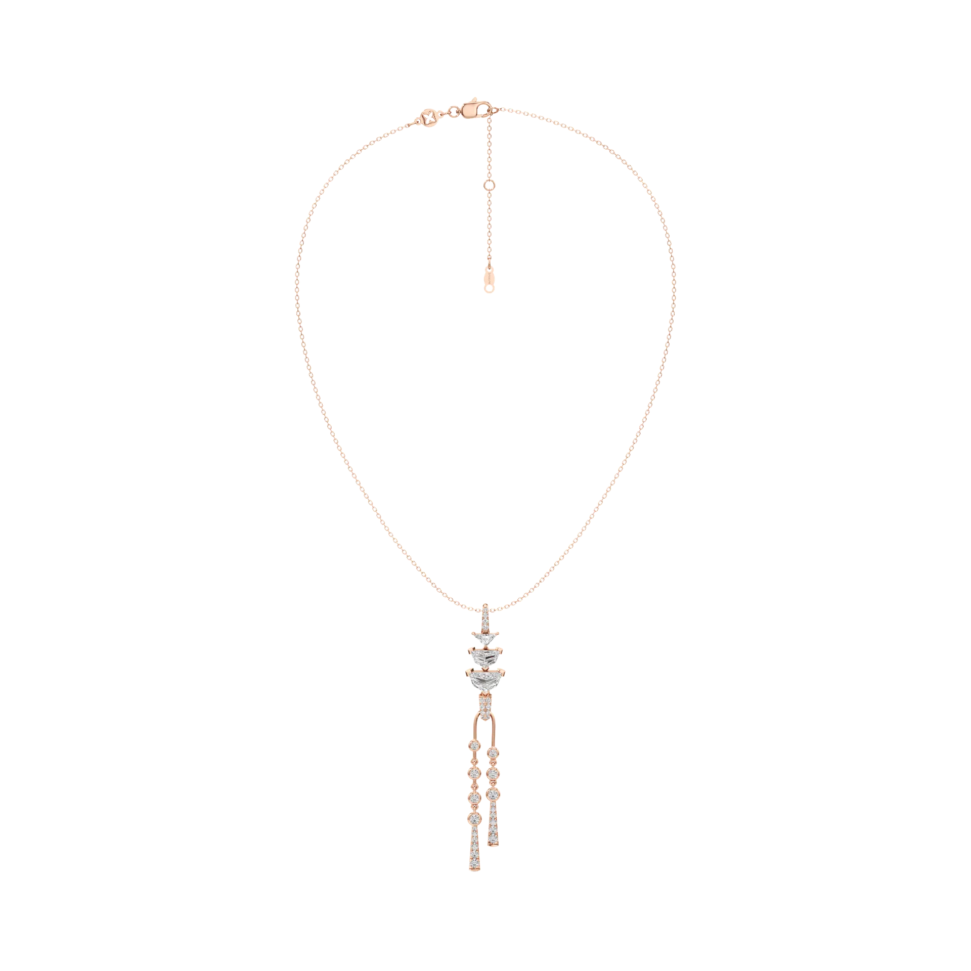 Oblongue Suspendue Rose 4