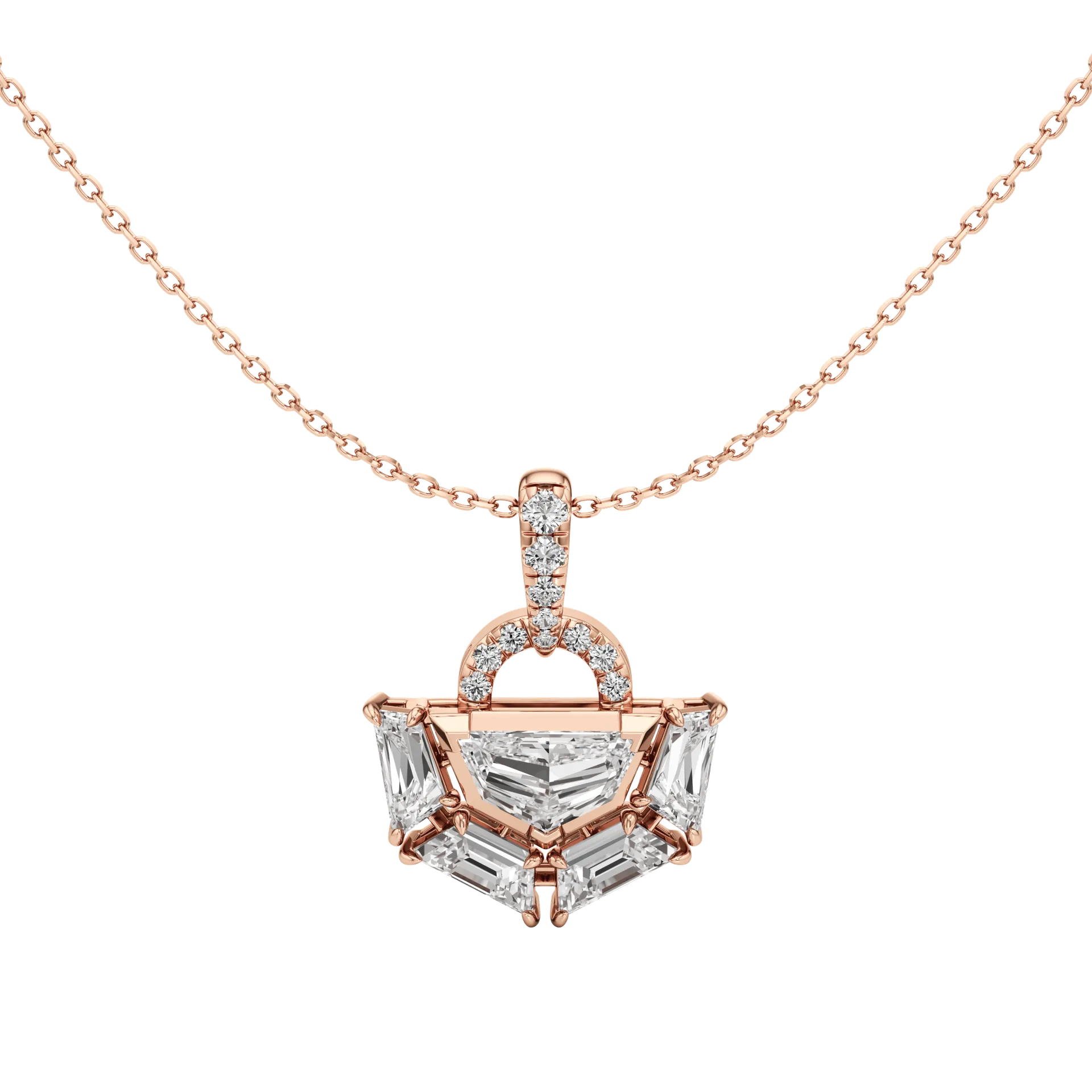Oblongue Dorée Rose 1