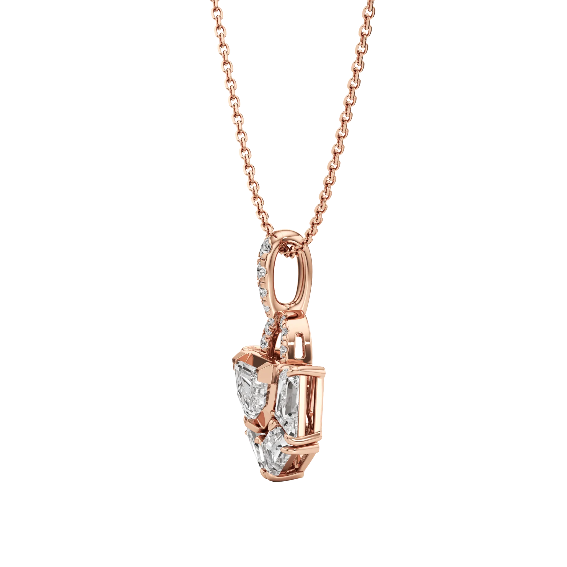 Oblongue Dorée Rose 3