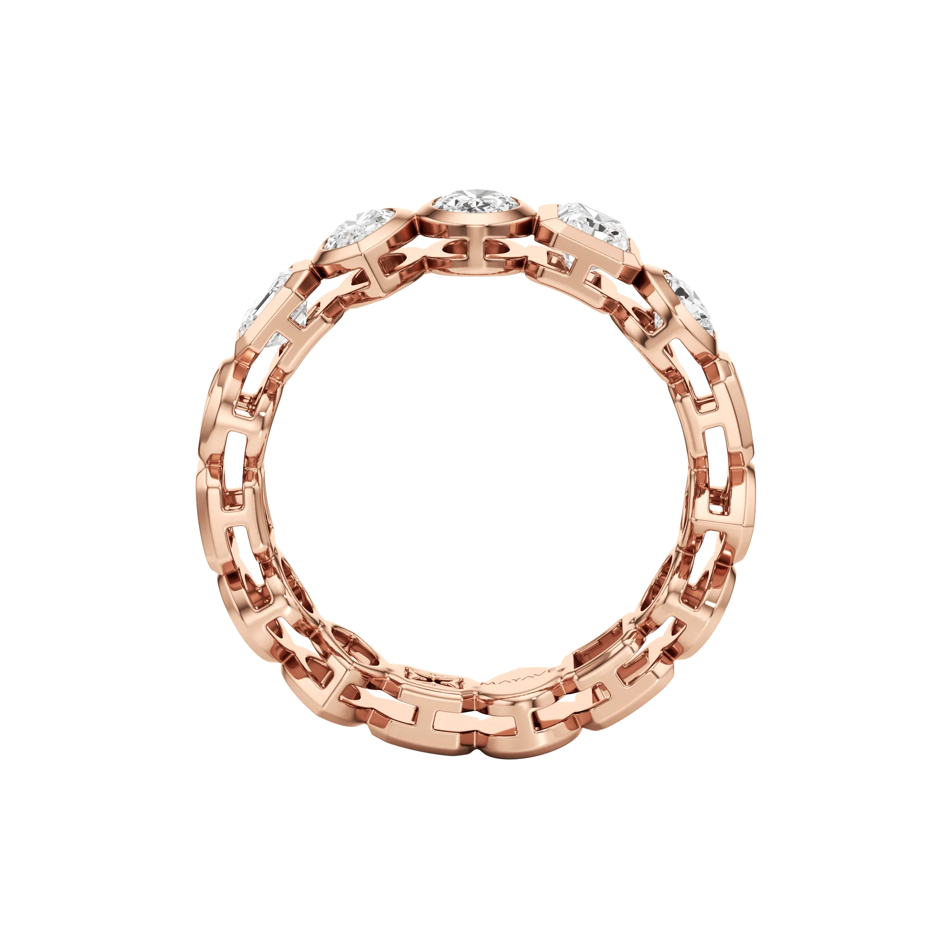 Demie Enchâssée Rose 3