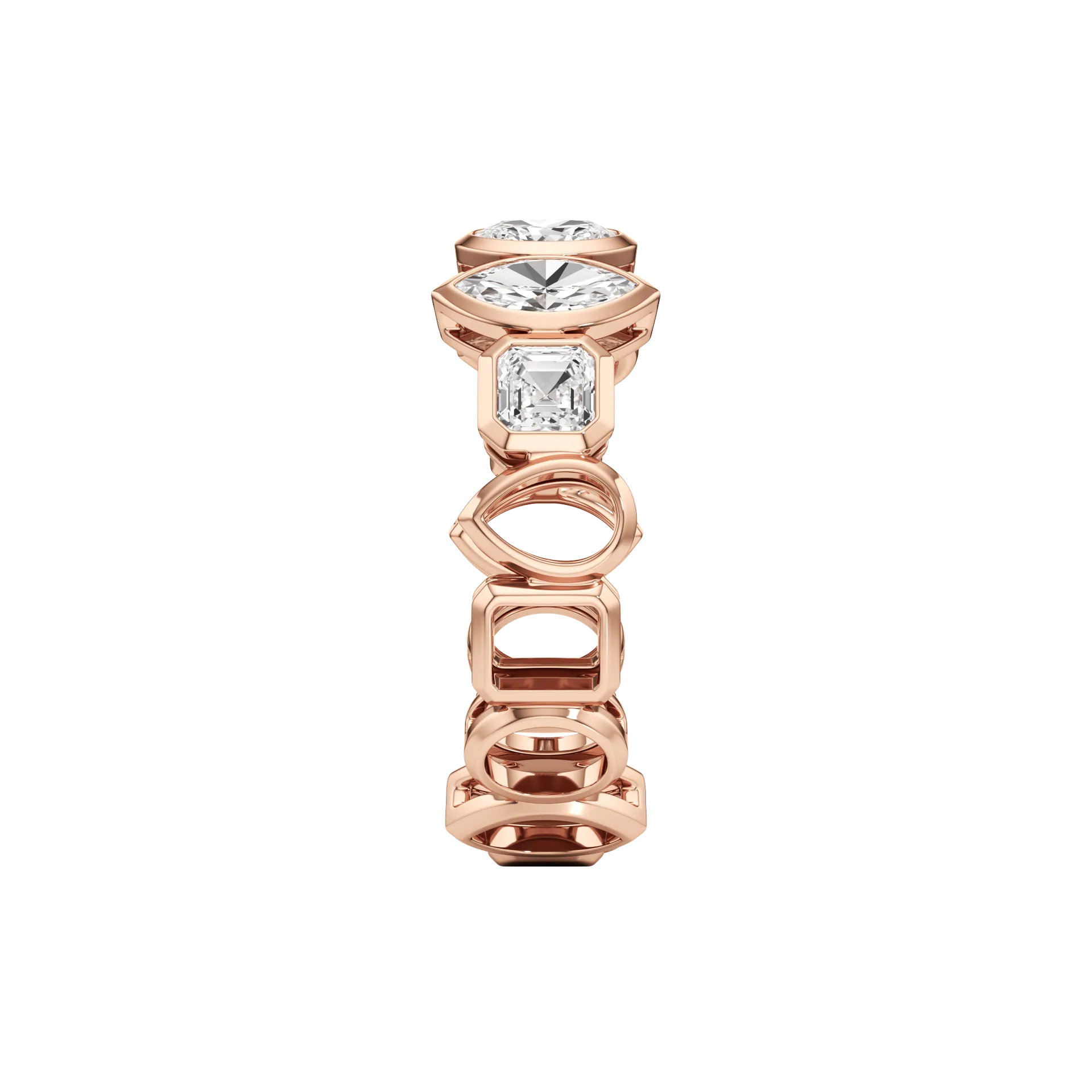 Demie Enchâssée Rose 4