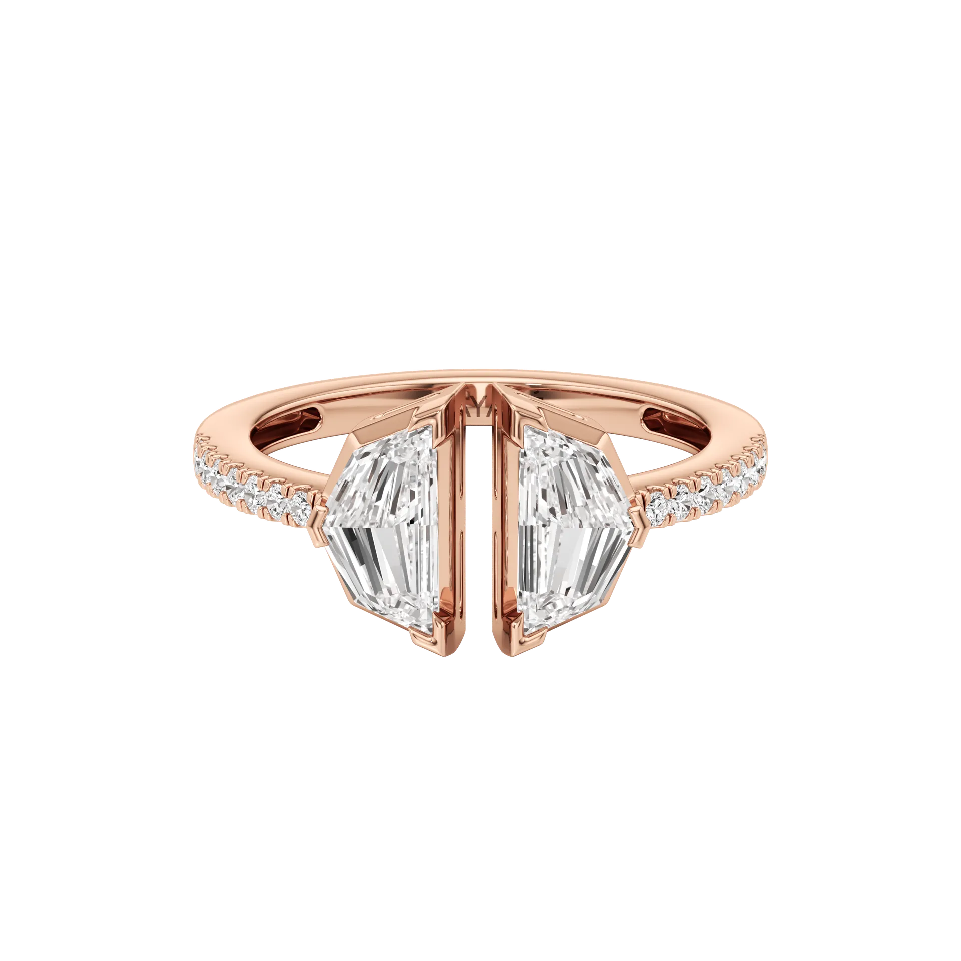 Oblongue Ouverte Rose 1