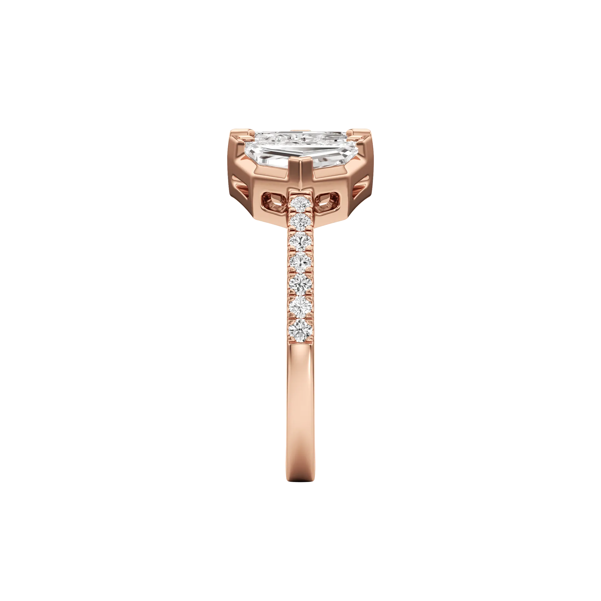 Oblongue Ouverte Rose 4