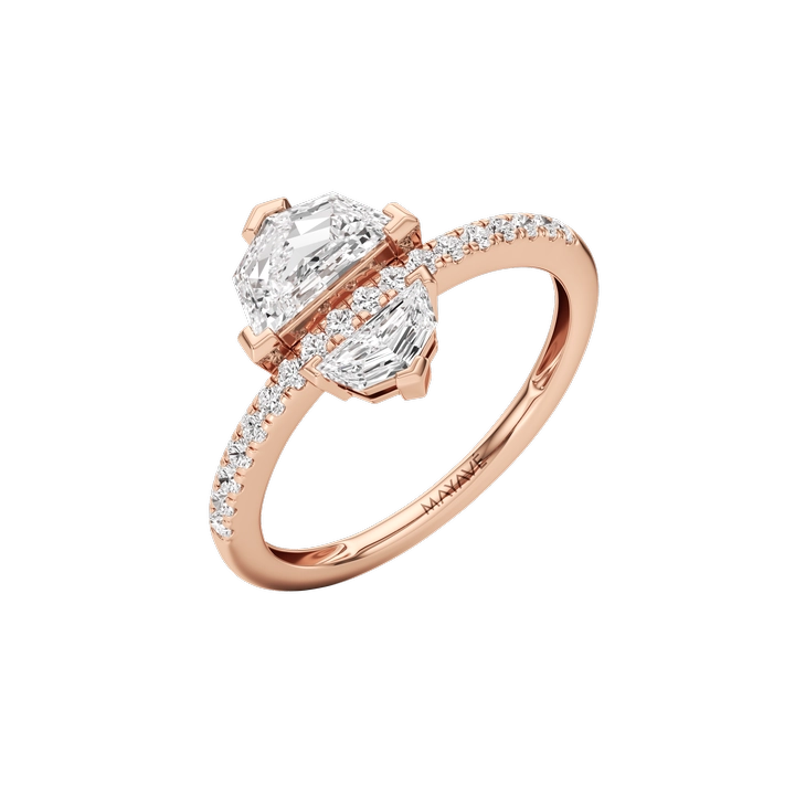 Gémeau Bague Rose
