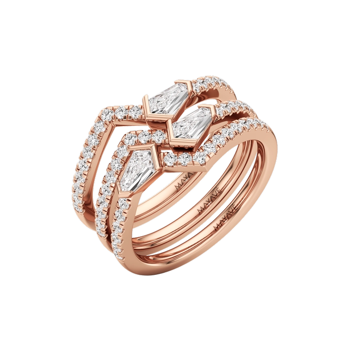 Empilée Rose